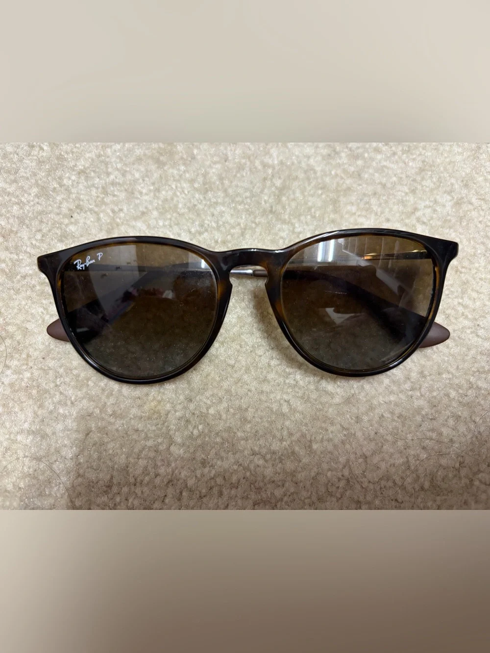 Ray-Ban Brown Tortoiseshell Round Sunglasses